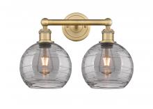 Innovations Lighting 616-2W-BB-G1213-8SM - Athens Deco Swirl - 2 Light - 17 inch - Brushed Brass - Bath Vanity Light