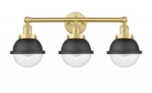 Innovations Lighting 616-3W-SG-HFS-62-BK - Edison - 3 Light - 25 inch - Satin Gold - Bath Vanity Light