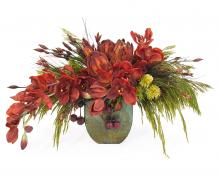 J. Richard JRB-1374 - 13X24X13 RUST ORCHID IN POTTERY