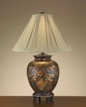 J. Richard JRL-7682 - 28'' DARK HANDPAINTED JAR TABLE LAMP