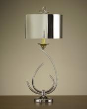 J. Richard JRL-8267 - 33'' STYLIZED CHROME & BRASS LAMP