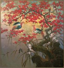 J. Richard JRO-1403 - 65X69 FOWL IN TREE