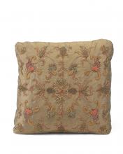 J. Richard JRS-03-3203 - 18X18 CARAMEL SILK HEVLY EMBROIDERD