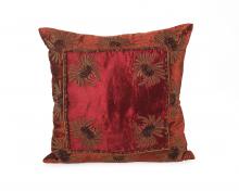 J. Richard JRS-03-3248 - 20X20 BURNT ORANGE/WINE VELVET