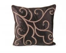 J. Richard JRS-03-3261 - 20X20 CHOCOLATE VELVET W/TAN EMBRO