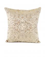 J. Richard JRS-03-3276 - 22X22 NATURAL LINEN W/VELVET APPL EMBROD