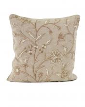 J. Richard JRS-03-3278 - 22X22  BEIGE LINEN W/CREWEL EMBOD