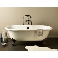 Cheviot Products 2110-BB-8-WH - REGAL Cast Iron Bathtub with Faucet Holes