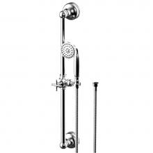 Rubinet 4GRM0OBWH - Adjustable Slide Bar With Hand Held Shower Assembly