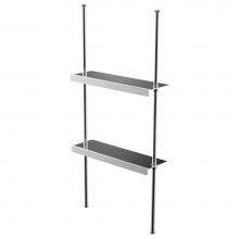 Rubinet 9TWK1BKBK - Shelf Kit Consisting Of 2 Shelves & 2 Tension Rods