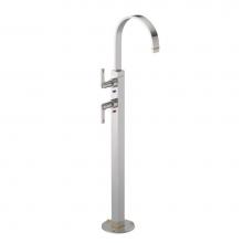 Rubinet 3FRTLPNSB - Floor Mount Tub Filler