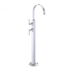 Rubinet 3FRTLSCABM - Floor Mount Tub Filler