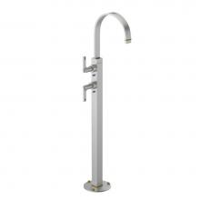 Rubinet 3FRTLSNABM - Floor Mount Tub Filler