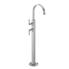 Rubinet 3FRTLSNMR - Floor Mount Tub Filler