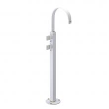 Rubinet 3FRTQMWGD - Floor Mount Tub Filler