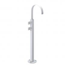 Rubinet 3FRTQMWPN - Floor Mount Tub Filler