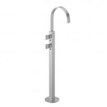 Rubinet 3FRTQSNMW - Floor Mount Tub Filler