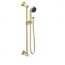 Rubinet 4GGN3GDPN - Adjustable Slide Bar With Hand Held Shower Assembly 3 Function
