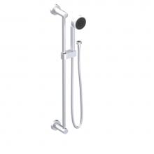 Rubinet 4GGN3SCMW - Adjustable Slide Bar With Hand Held Shower Assembly 3 Function