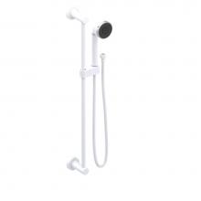 Rubinet 4GGN3WHCH - Adjustable Slide Bar With Hand Held Shower Assembly 3 Function