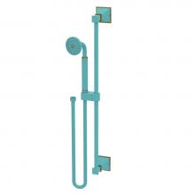 Rubinet 4GMQ0AQABM - Adjustable Slide Bar With Hand Held Shower Assembly