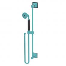 Rubinet 4GMQ0AQBK - Adjustable Slide Bar With Hand Held Shower Assembly