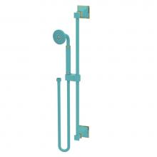 Rubinet 4GMQ0AQGD - Adjustable Slide Bar With Hand Held Shower Assembly