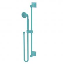 Rubinet 4GMQ0AQSC - Adjustable Slide Bar With Hand Held Shower Assembly