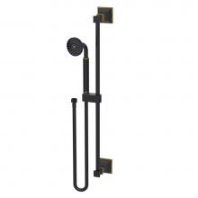 Rubinet 4GMQ0BKABM - Adjustable Slide Bar With Hand Held Shower Assembly