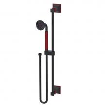 Rubinet 4GMQ0BKMR - Adjustable Slide Bar With Hand Held Shower Assembly