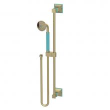 Rubinet 4GMQ0GDAQ - Adjustable Slide Bar With Hand Held Shower Assembly