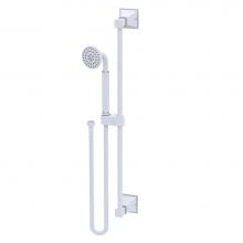 Rubinet 4GMQ0MWSC - Adjustable Slide Bar With Hand Held Shower Assembly