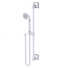 Rubinet 4GMQ0MWTB - Adjustable Slide Bar With Hand Held Shower Assembly