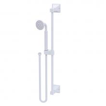 Rubinet 4GMQ0MWWH - Adjustable Slide Bar With Hand Held Shower Assembly