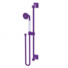 Rubinet 4GMQ0PHMW - Adjustable Slide Bar With Hand Held Shower Assembly