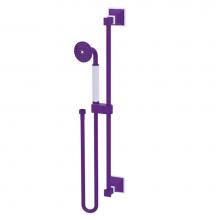 Rubinet 4GMQ0PHWH - Adjustable Slide Bar With Hand Held Shower Assembly