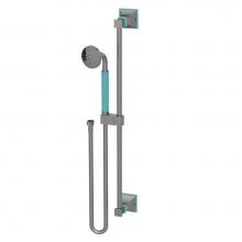 Rubinet 4GMQ0PNAQ - Adjustable Slide Bar With Hand Held Shower Assembly