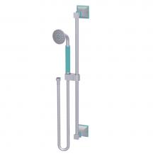 Rubinet 4GMQ0SCAQ - Adjustable Slide Bar With Hand Held Shower Assembly