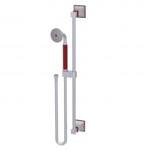 Rubinet 4GMQ0SCMR - Adjustable Slide Bar With Hand Held Shower Assembly