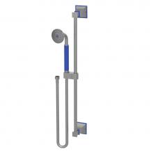 Rubinet 4GMQ0SNBJ - Adjustable Slide Bar With Hand Held Shower Assembly