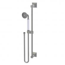 Rubinet 4GMQ0SNWH - Adjustable Slide Bar With Hand Held Shower Assembly