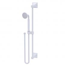 Rubinet 4GMQ0WHMW - Adjustable Slide Bar With Hand Held Shower Assembly