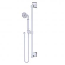 Rubinet 4GMQ0WHSN - Adjustable Slide Bar With Hand Held Shower Assembly