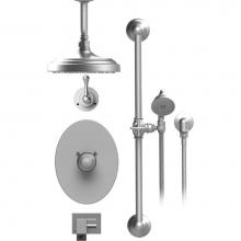 Rubinet T28FMLCHCH - Temperature Control Shower With Two Way Diverter & Shut-Off, With One Seperate Volume Control,