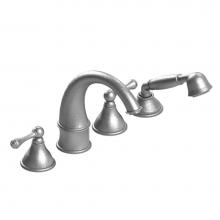 Rubinet T5HFJLBDBD - Four Piece Roman Tub Filler With Hand Held Shower, (Jasmin Spout), Trim Only