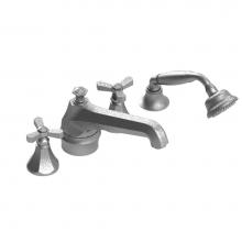 Rubinet T5HHXCBBBB - Four Piece Roman Tub Filler With Hand Held Shower Trim Only