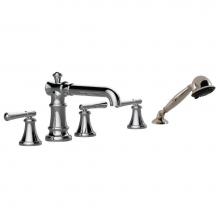 Santec 2355HA10-TM - Roman Tub Filler Set With Hand Held Shower With ''Ha'' Handles - (Uses P0004 V