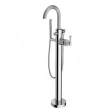 Santec 3494AT10-TM - TRIM - Floor Mount Tub Filler with Hand Shower