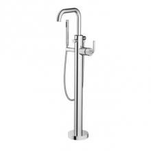 Santec 3994CI10-TM - TRIM - Floor Mount Tub Filler with Hand Shower