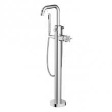 Santec 3994CX10-TM - TRIM - Floor Mount Tub Filler with Hand Shower